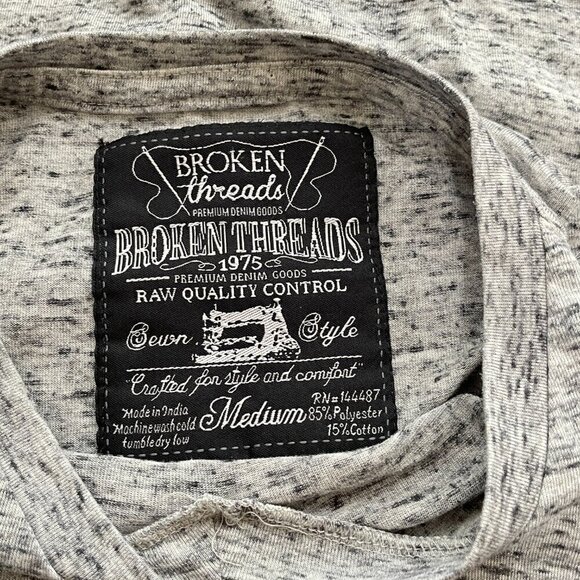 Men's Broken Threads Tee - Size Medium - Picture 3 of 3